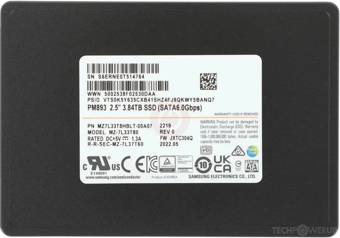 Samsung PM893 3.8 TB